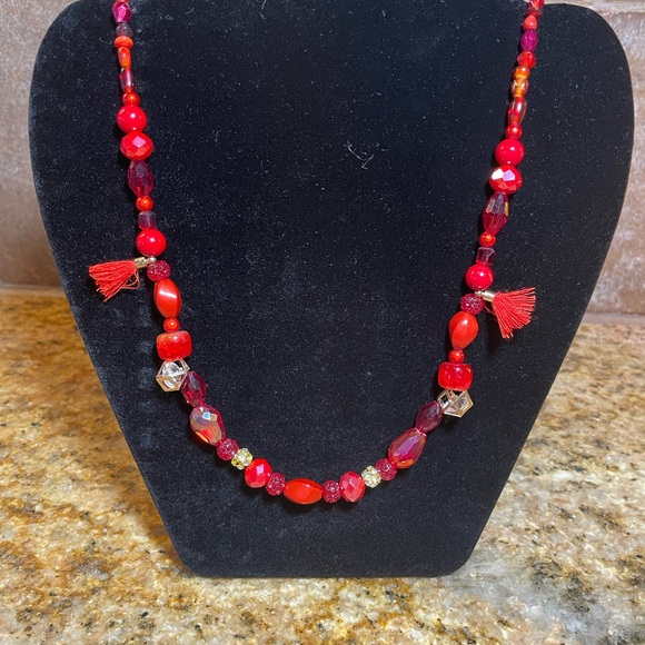 Handmade Beaded Necklace - Picture 2 of 3